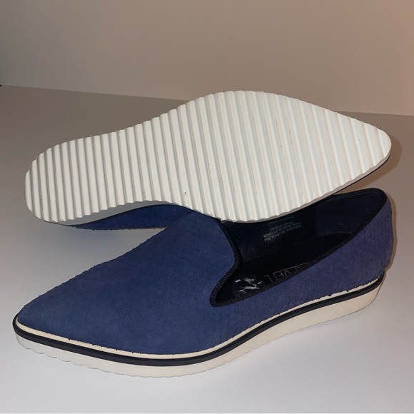 Blue Python Leather platform sneakers - Picture 5 of 6